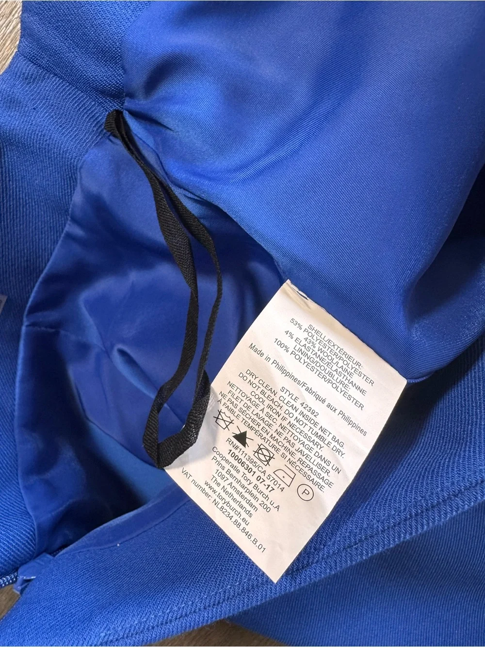 Tory Burch Jane Blue Dahlia A Line Mini Skirt 6